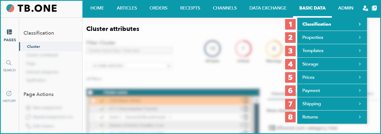 Fig. 2: Check and add data in the submenus. Fig. 2: Check and add data in the submenus.