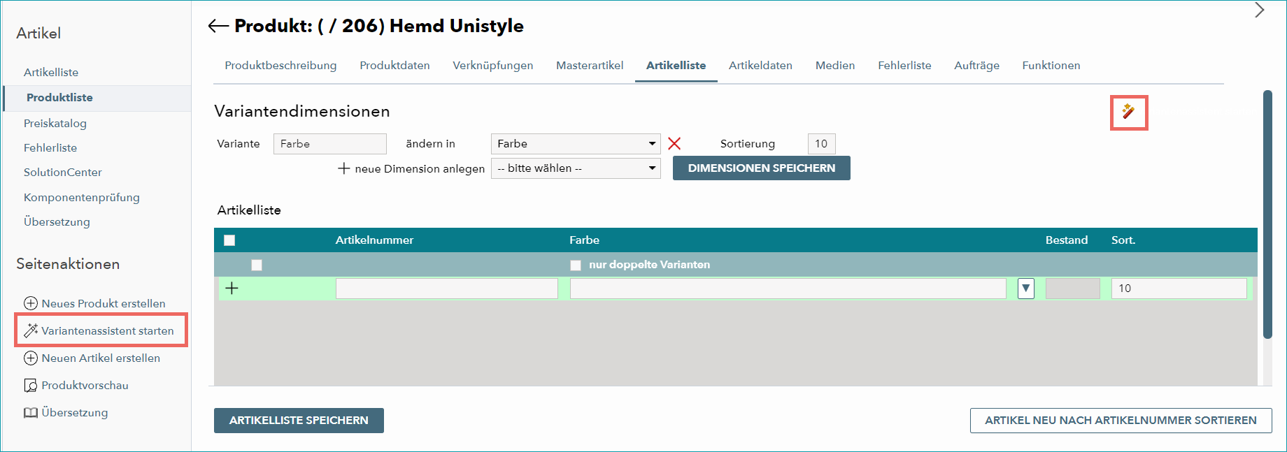 Artikelliste_VariantenassistentStarten_bea_DE