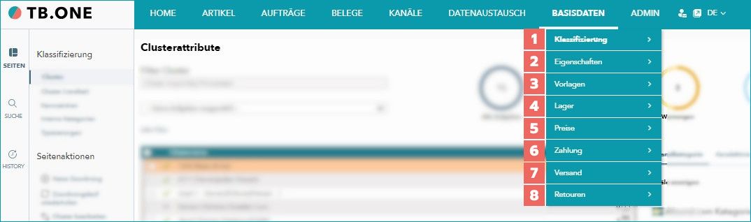 Abb. 2: Überprüfe und ergänze Angaben in den Untermenüs Abb. 2: Überprüfe und ergänze Angaben in den Untermenüs
