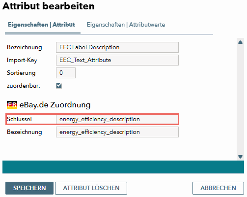 Abb. 6: Attribut zur Zusammenfassung des EEK-Labels