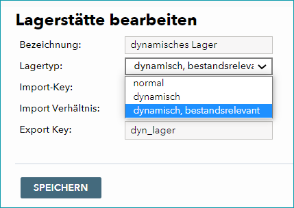 Lagerstätte bearbeiten_de