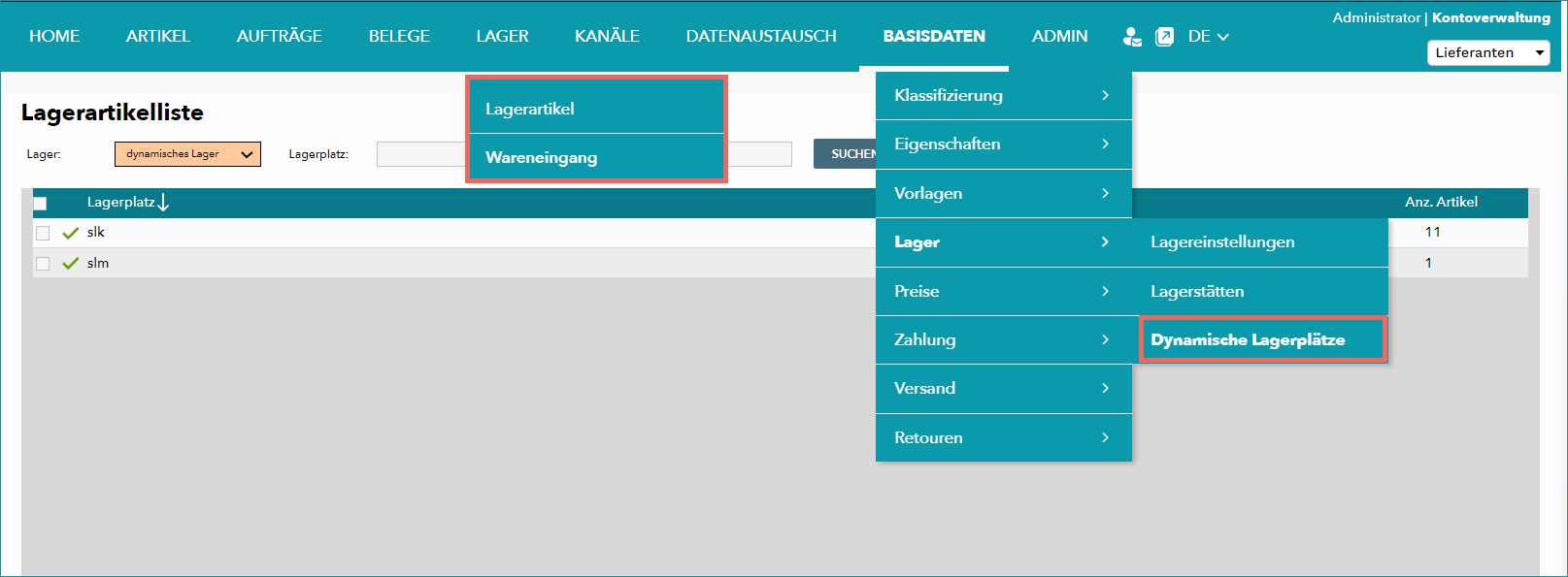 Aktivierung dynamische Lagerverwaltung_DE