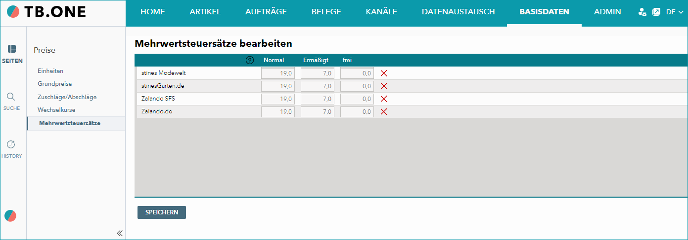 Screen Mehrwertsteuersätze-de