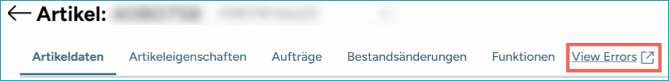 Abb.1: Wo der Link zum Artikel-Fehlerzentrum zu finden ist.