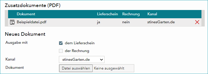 zusatzdokument