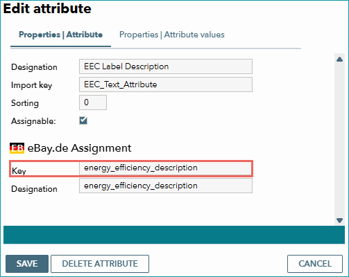 Fig.6: EEC Label summary attribute