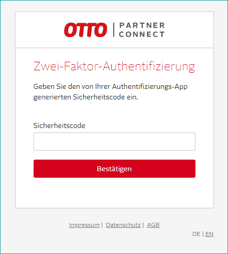 Otto Partner Connect MFA_DE