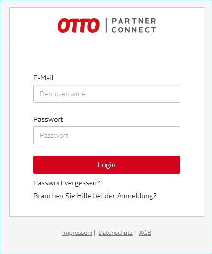 Otto Partner Connect Login_DE