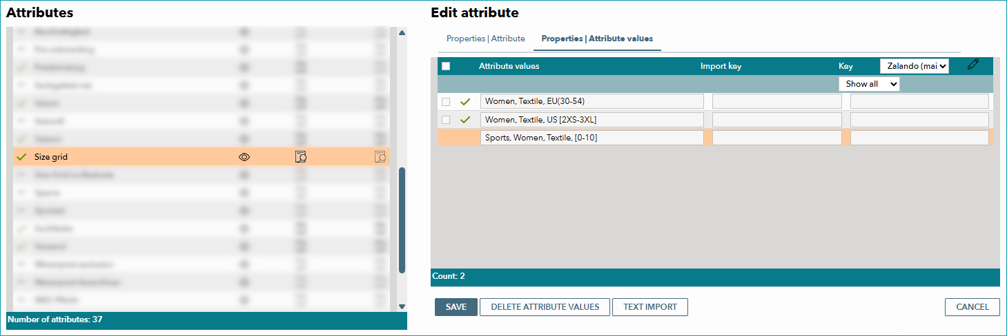 Fig.2: How to create a new attribute value Fig.2: How to create a new attribute value