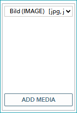 Fig. 1: An empty media group box in TB.One
