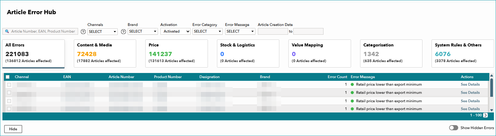 Article error hub_Dashboard_EN