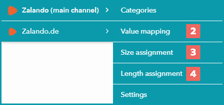 Fig.1: The value mapping menus for steps 2, 3, and 4 Fig.1: The value mapping menus for steps 2, 3, and 4